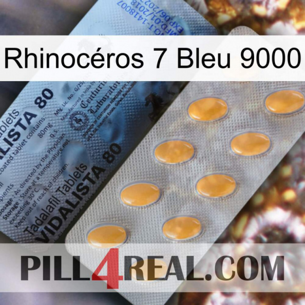 Rhinocéros 7 Bleu 9000 44